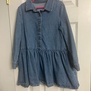 Denim Button-Up Dress